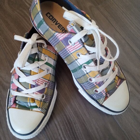 Chuck Taylor Converse All Star Plaid Madras Sneaker - Picture 1 of 5